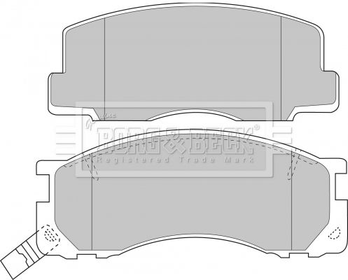 BORG & BECK Комплект тормозных колодок, дисковый тормоз BBP1131